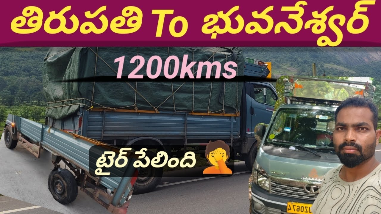 Tire burst🤦 || Tirupati To Bhubaneswar || 1200km Journey || Thewildscreen