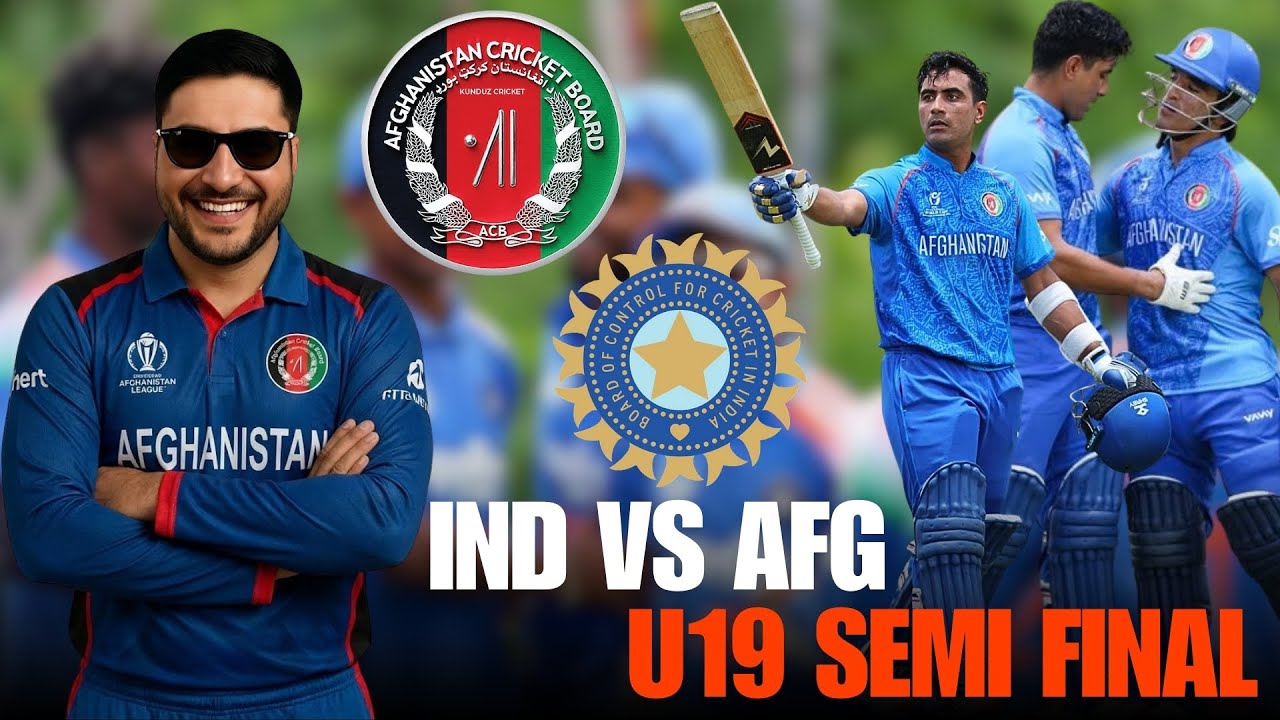 Afghanistan set a target of 311 runs against India in the Under-19 semifinal