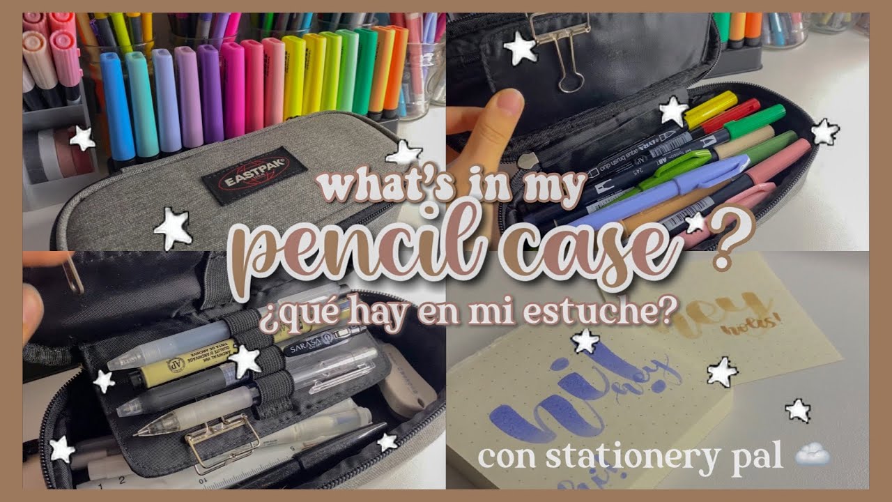 what’s in my pencil case 2022? ☁️ ¿qué hay en mi estuche? con stationery pal 🤍