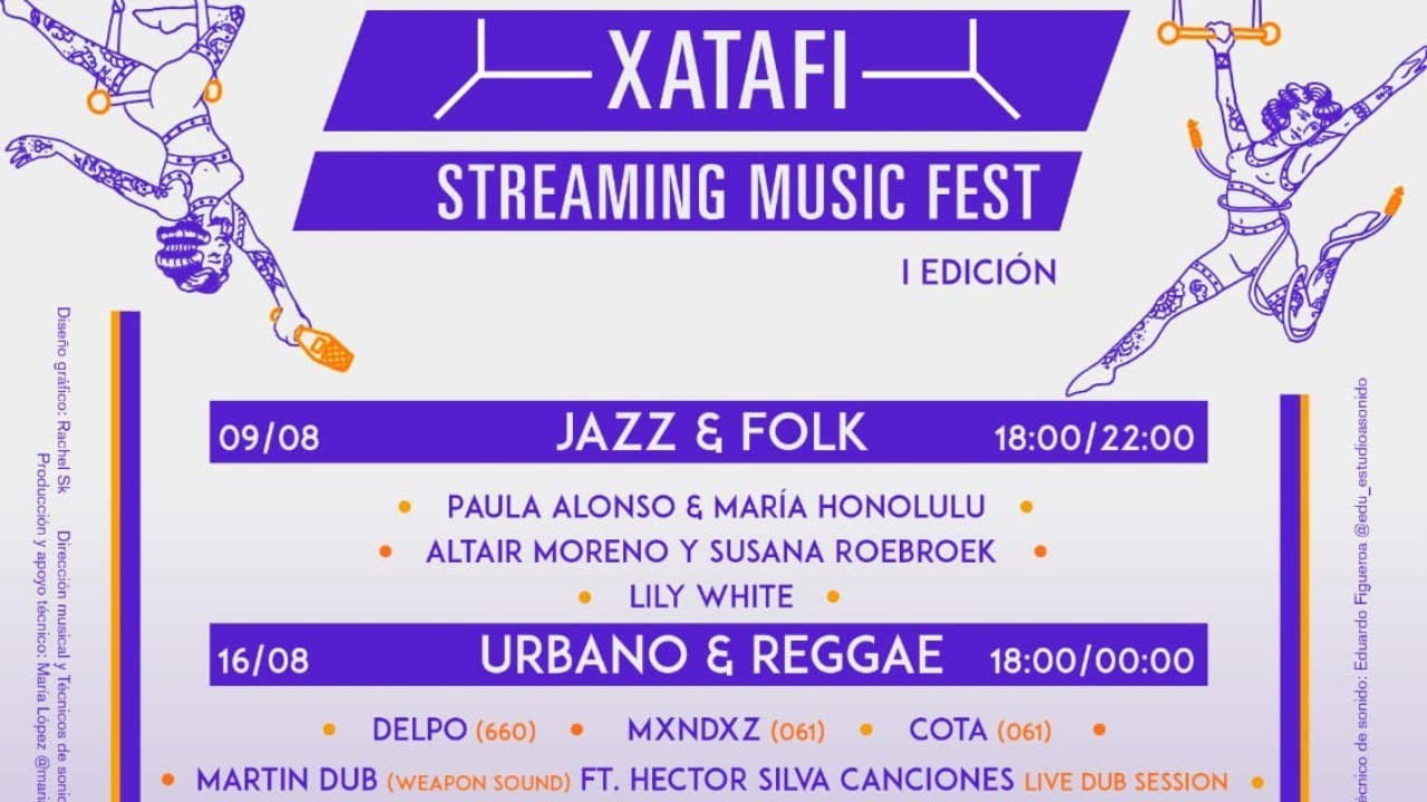 CONCIERTO COMPLETO URBANO & REGGAE -XATAFI STREAMING MUSIC FEST -