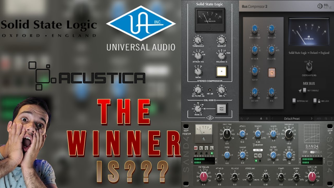 SSL Compressor: Acustica audio Sand4 VS UAD VS SSL Native