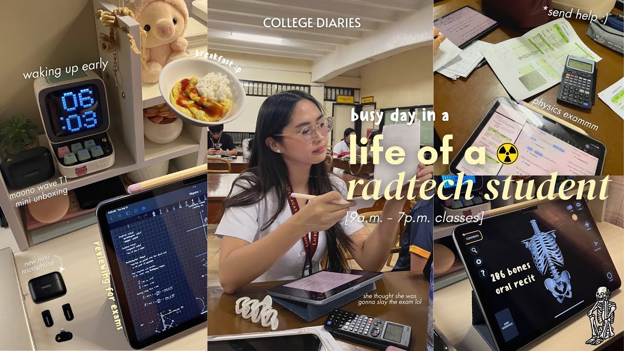 𐙚college diaries | 9-7pm class, another recit, exams, first wireless mic ft. Maono Wave T1 mini