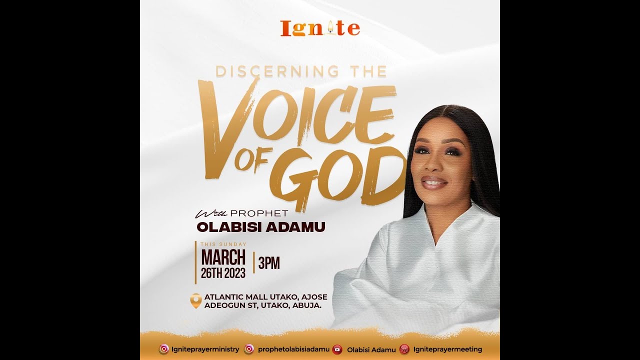 DISCERNING THE VOICE OF GOD // PROPHET OLABISI ADAMU // SUNDAY 26.03.23