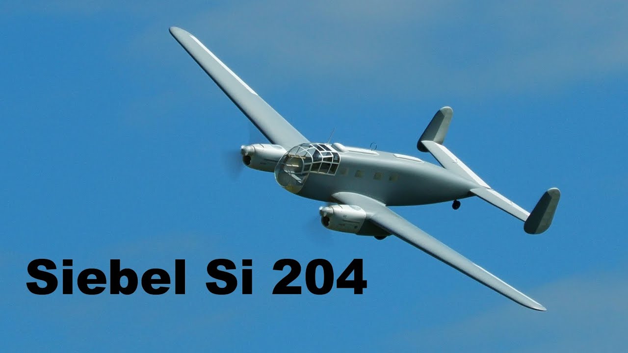 Siebel Si 204 | giant scale RC aircraft | 4K | Syrovice 2021