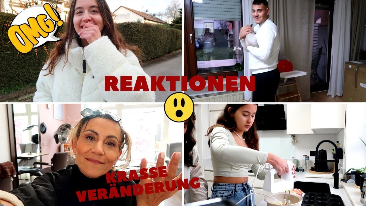 KRASSE VERÄNDERUNG UMSTYLING NACH 30 JAHREN !!  REACTION ZUHAUSE | Family Fun