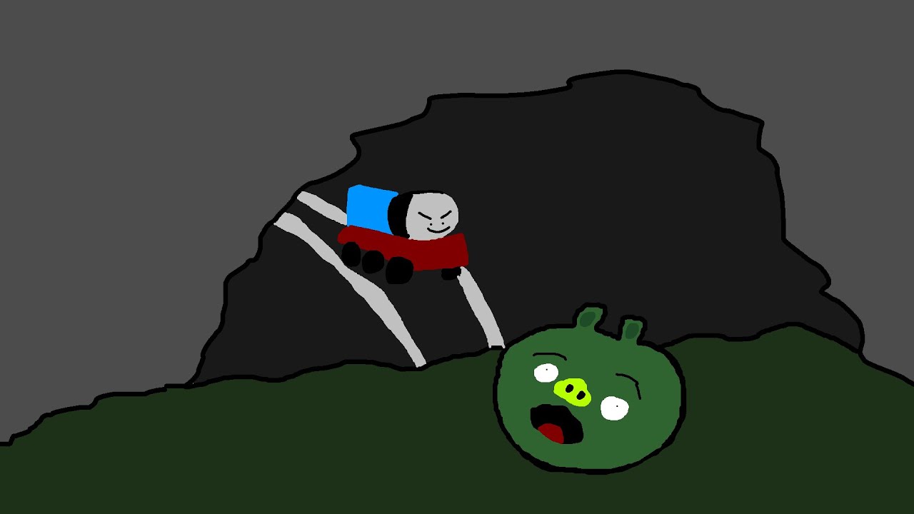 Bad piggies смешные моменты (Паровозик Томас)