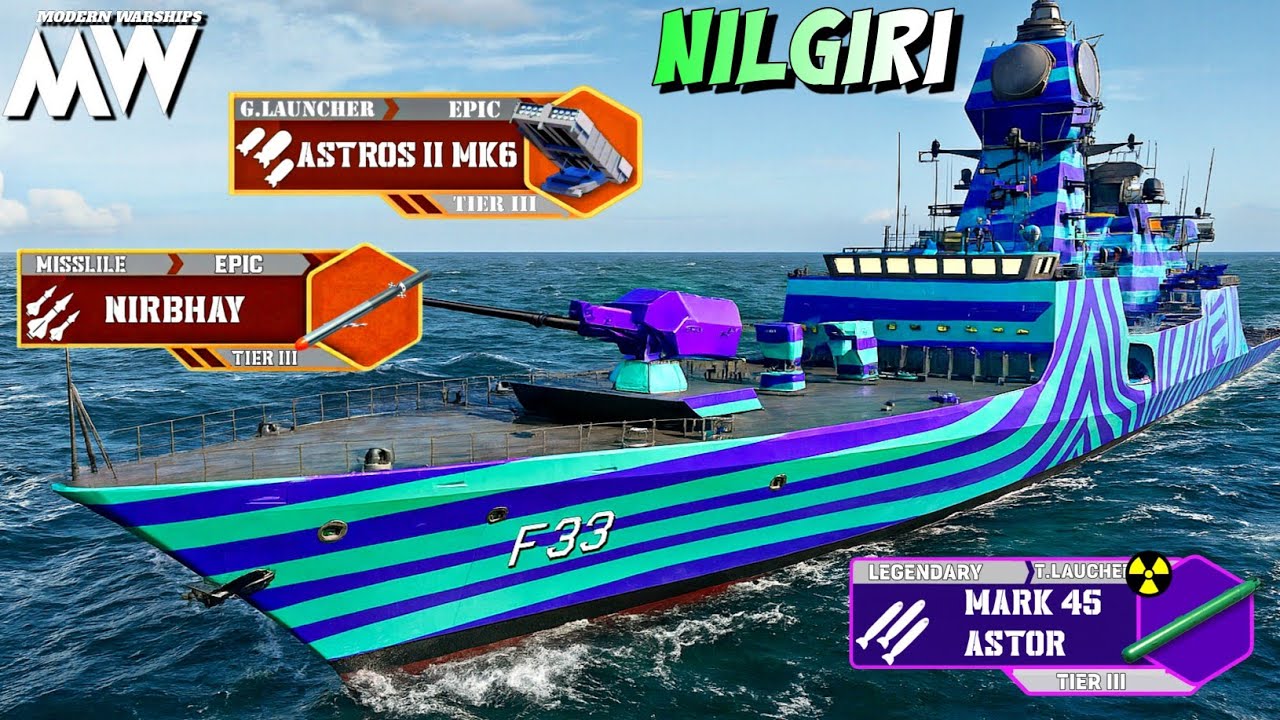 Nilgiri - Most 🔥Versatile Combo to Counter Subs, Ships, and Air! Modern Warships Gameplay