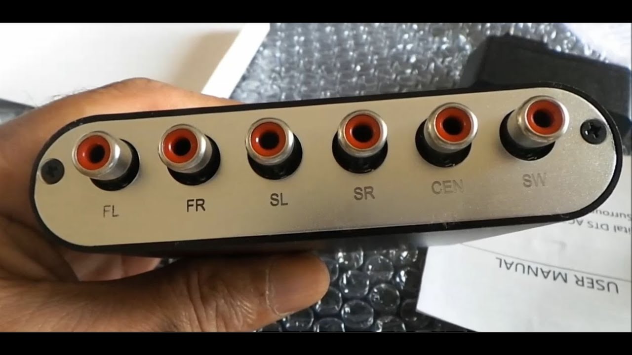 5.1 Channel HD Audio Rush, Digital Sound Decoder Converter with SOUND TEST