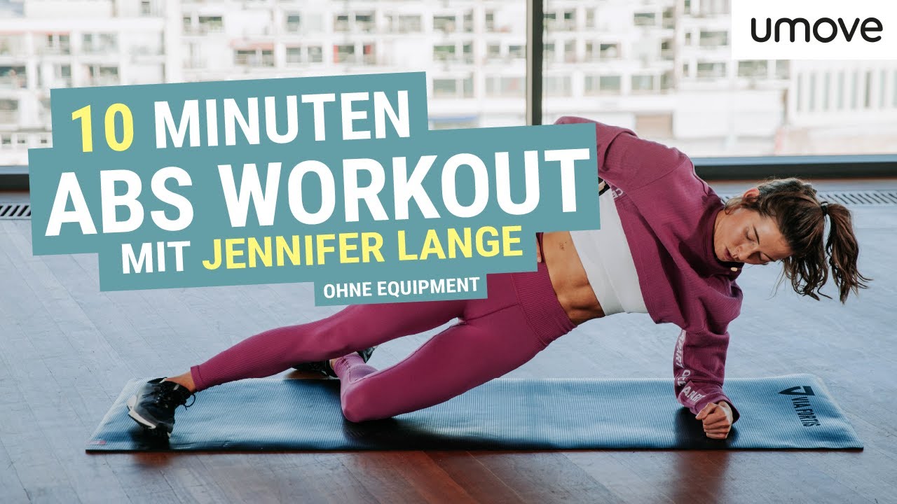 10 MINUTEN ABS WORKOUT MIT JENNIFER LANGE | Ohne Equipment | umove