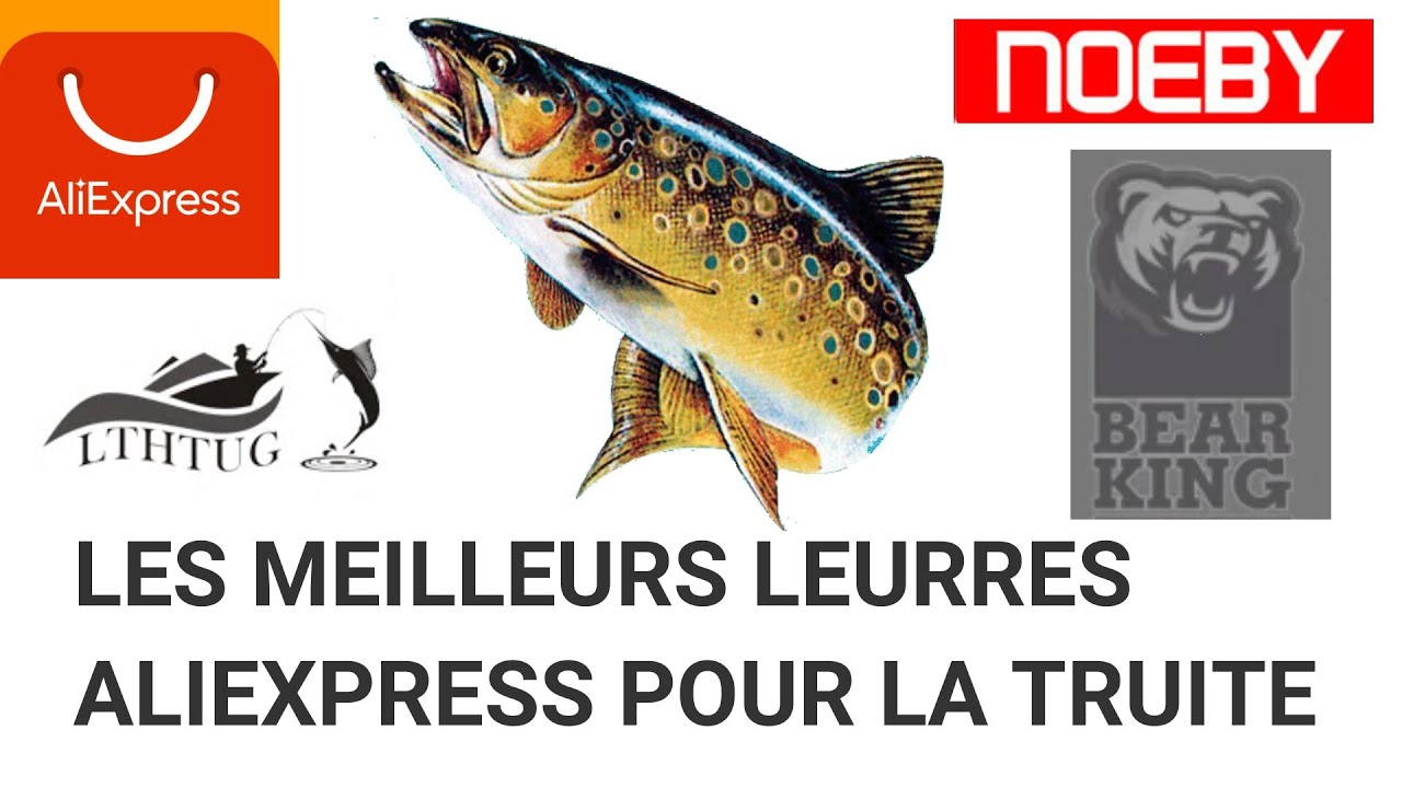 TOP leurres aliexpress pour la  truite
