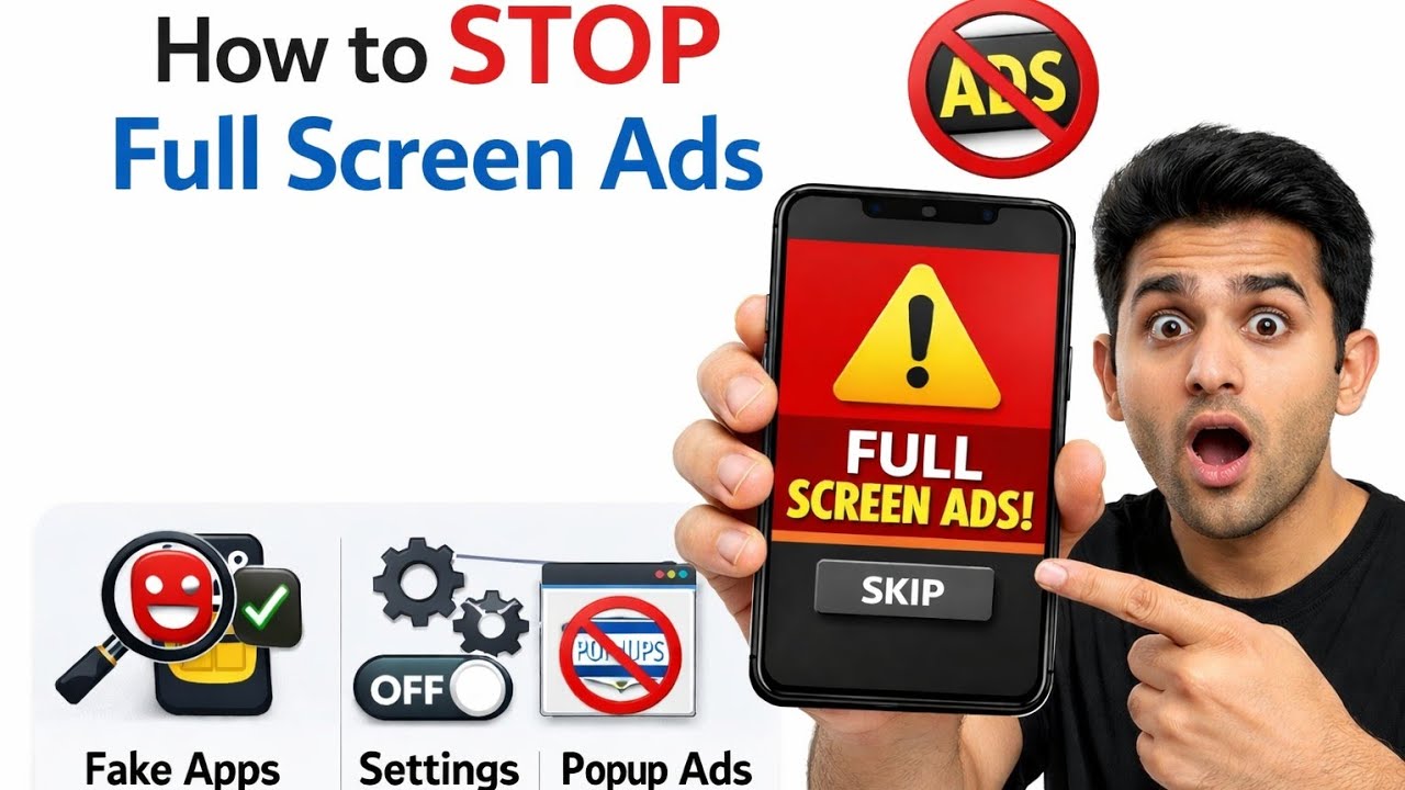how to stop ads on screen || mobile screen par aane wale ads ko kaise band kare