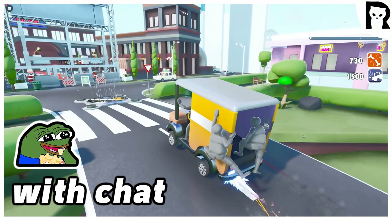 Lirik plays Turbo Dismount 2