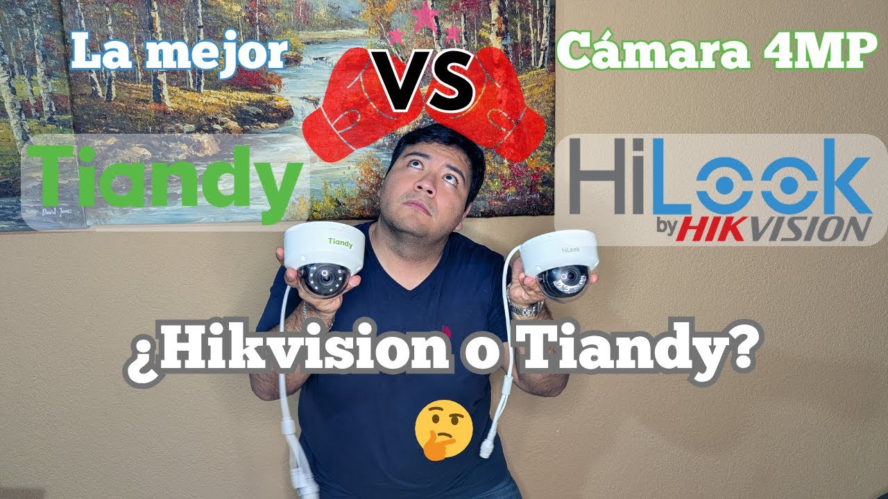 Hikvision vs Tiandy 🔥 ¿Cuál cámara 4MP es mejor para tu seguridad?