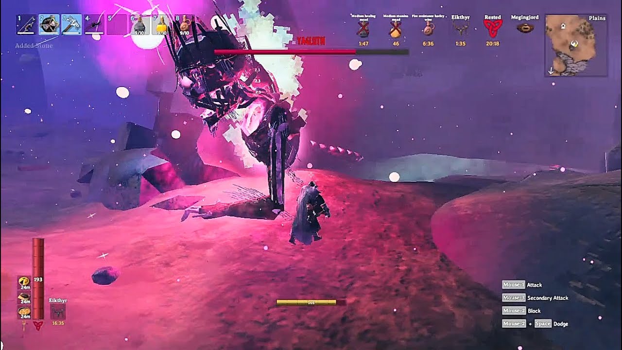 Defeating Valheim 5th boss YAGLUTH - SOLO