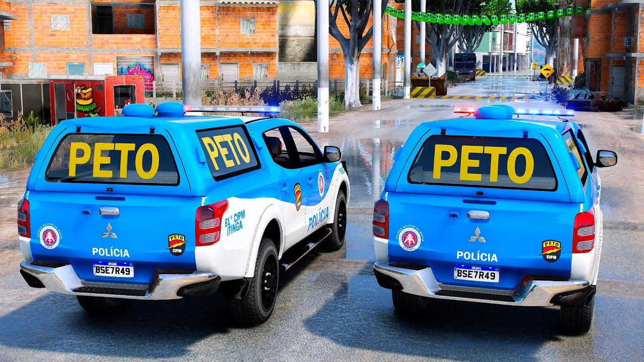 ABORDAGEM + PERSEGUIÇÃO PETO PMBA | GTA 5 POLICIAL
