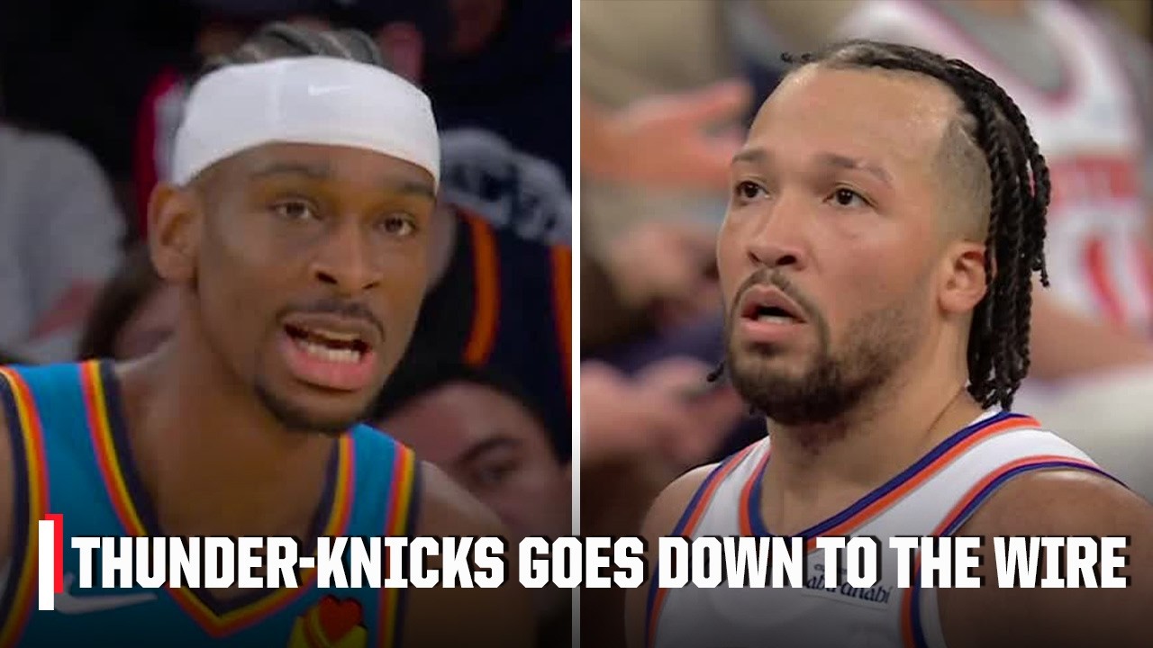 BATTLE IN MSG 🍿 SGA & the Thunder hold off Jalen Brunson & the Knicks in a thriller 👀 | NBA on ESPN