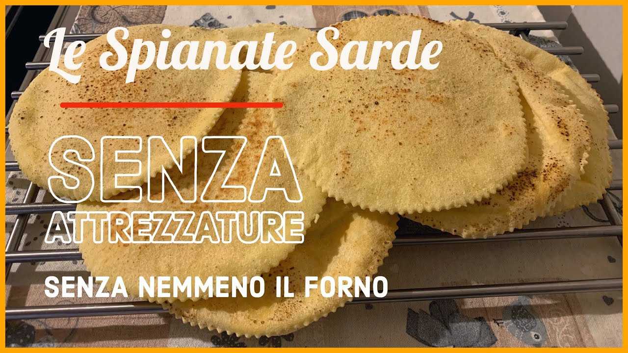Le spianate sarde - per chi non ha attrezzature