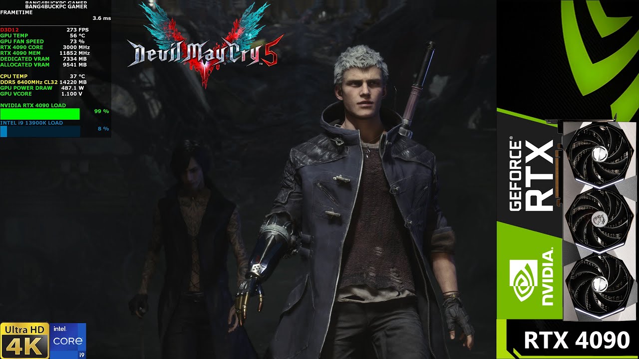 Devil May Cry 5 Ultra Settings 4K | RTX 4090 | i9 13900K 5.9GHz