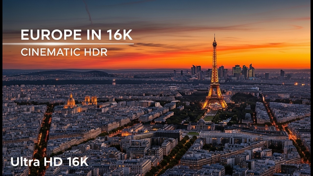 Europe in 16K HDR | Mega Collection | Cinematic 240FPS Aerial & Ground Master Shots
