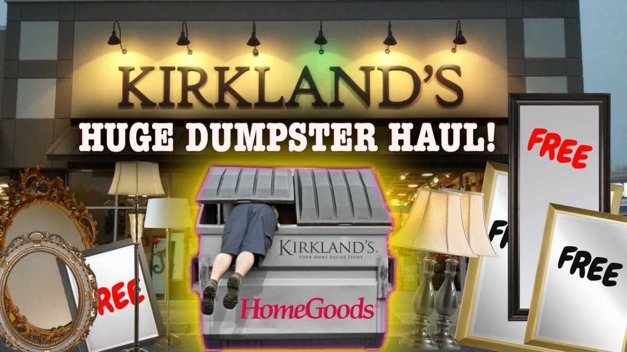 MASSIVE JACKPOT! DUMPSTER DIVING AT KIRKLANDS + HOMEGOODS STORES
