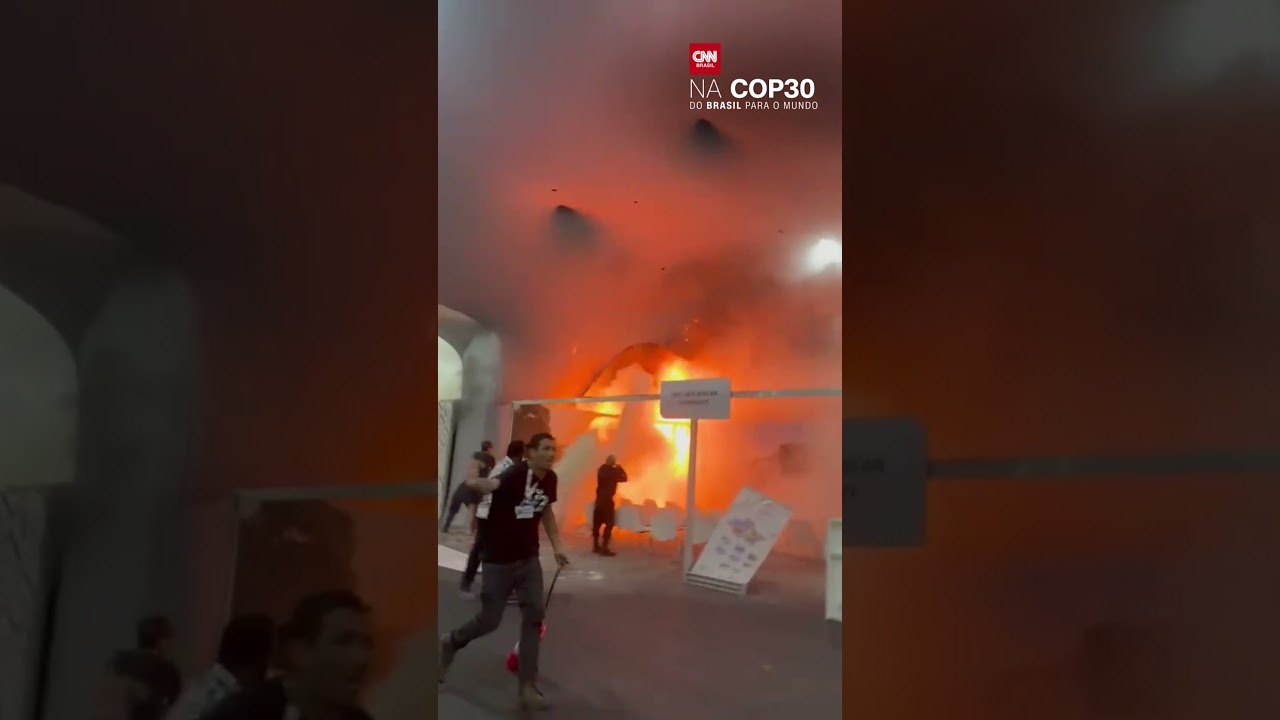 COP30: Inc&ecirc;ndio atinge Blue Zone e causa correria em pavilh&atilde;o | CNN Brasil