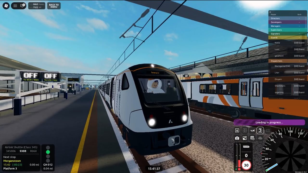 【SCR v2.3.2 Airlink Shuttle】SCR R060 Morganstown → Airport Terminal 2 (Class 345/0) Roblox