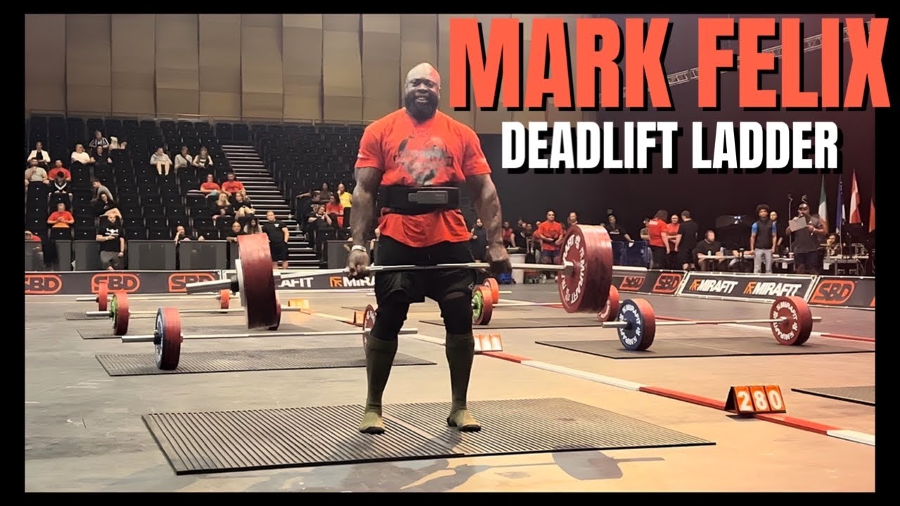 The Legend MARK FELIX Crushes the Deadlift Ladder (European Strongman Games 2023)
