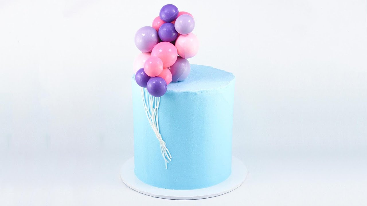 Floating Balloons Decorated Cake | Candy Coating