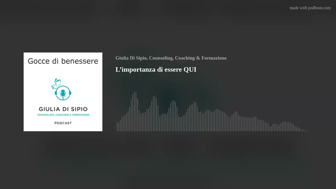 L&rsquo;importanza di essere QUI