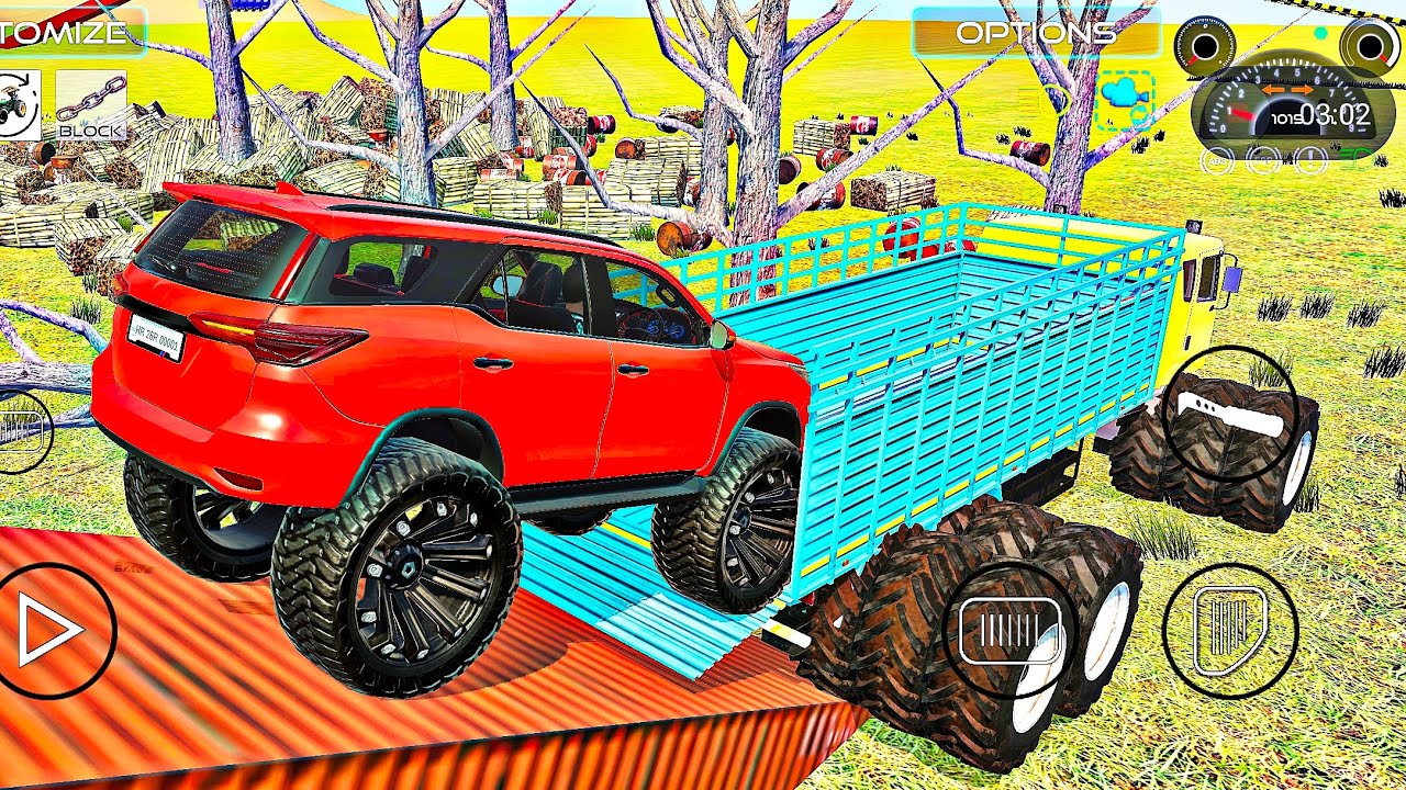 Loading Fortuner 🚗 4x4 in Dumper4x4🔥 #thar4x4 #dumper6x6 #newtharvideo #virel
