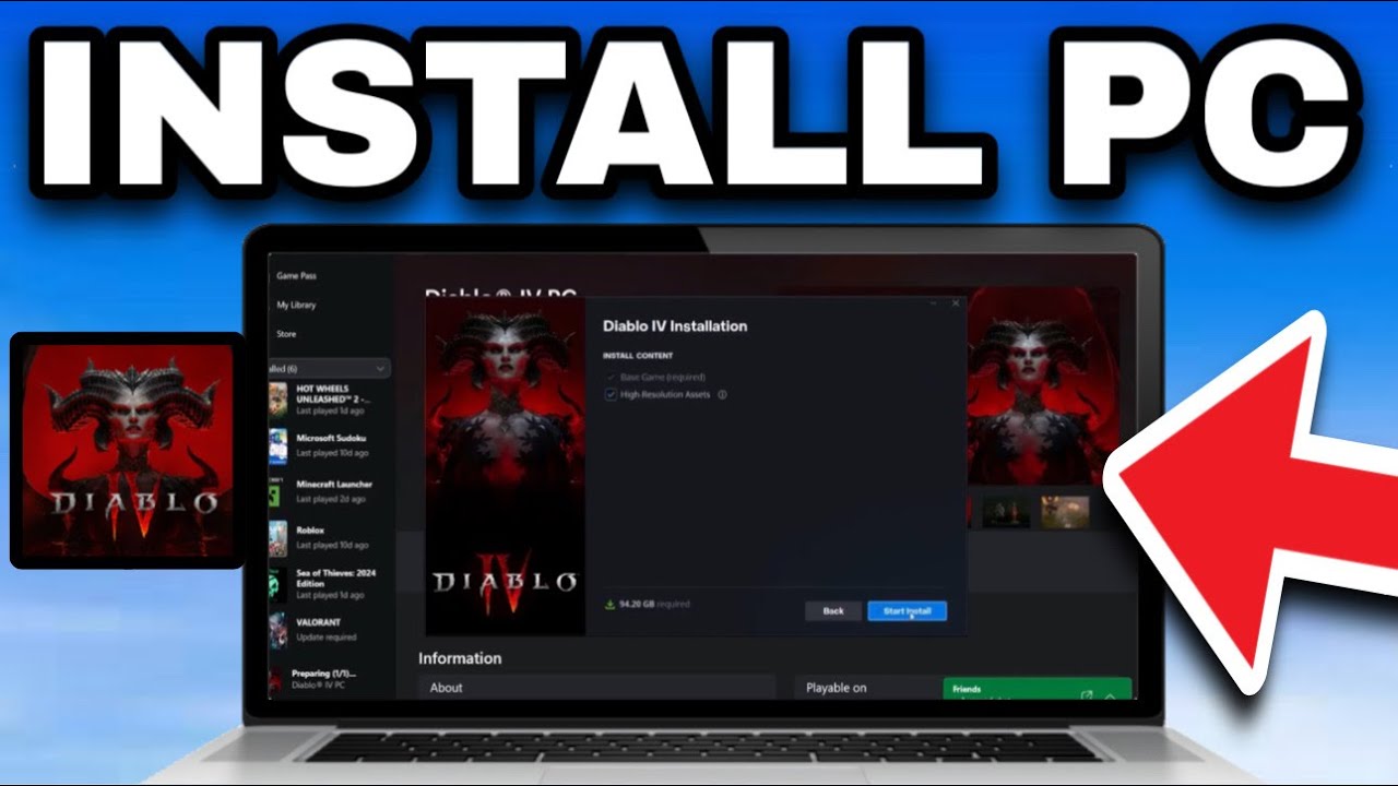 How To Download/Install Diablo IV Game On PC (Xbox Game Pass Users)