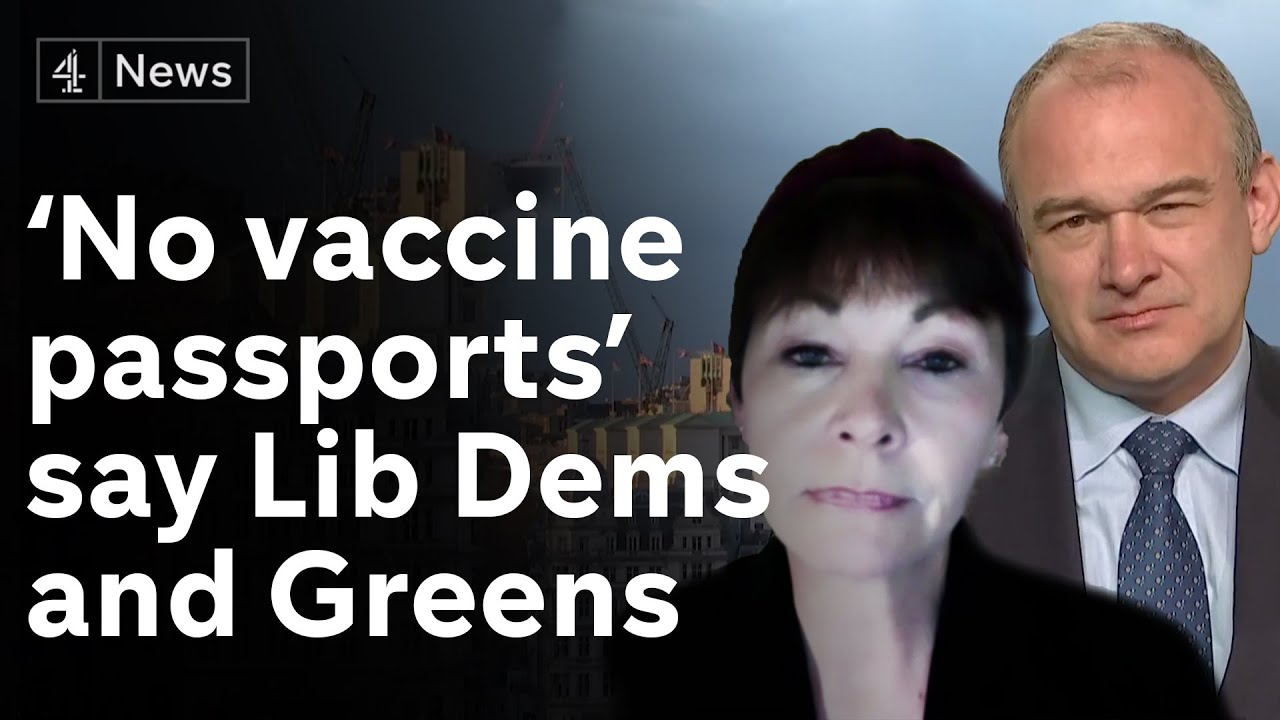 Liberal Democrats and Greens urge government to scrap Covid passport plans