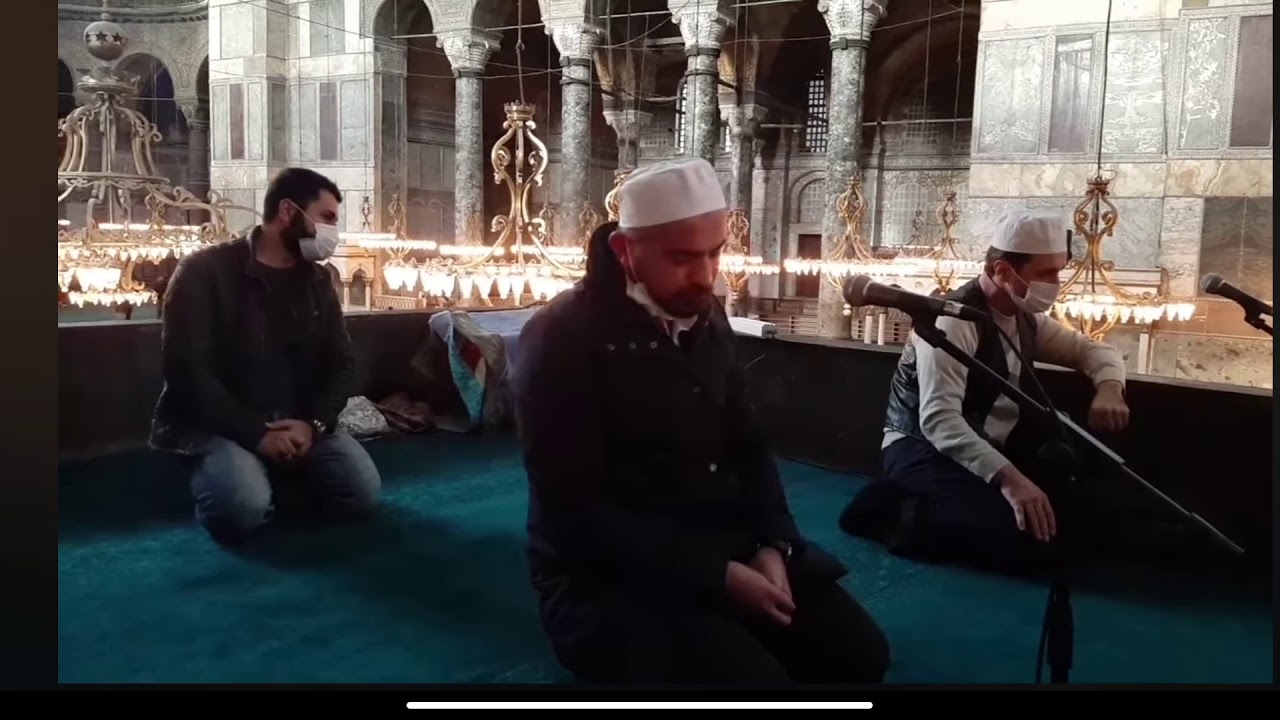 Ayasofya Kebir camii aşrı şerif (mü'min süresi) 7 ve 9 ayetler hafız Halim Dağlı