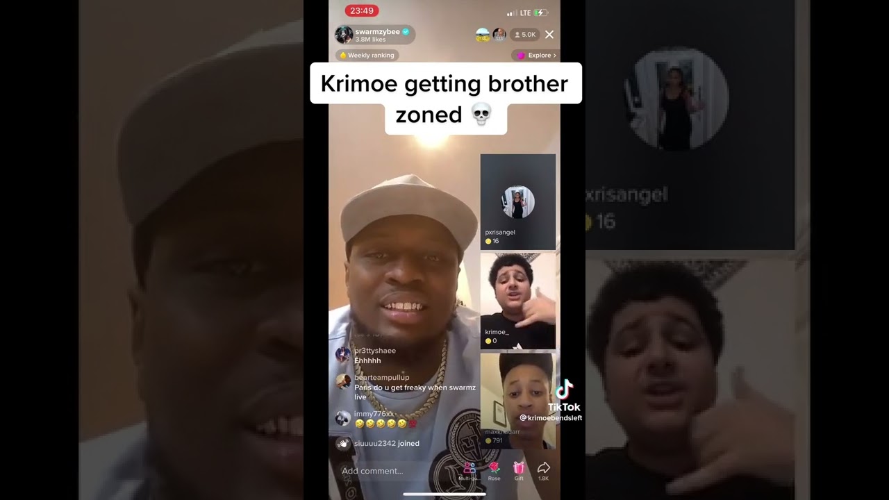 Krimoe gets brother zoned by a girl he was trying to move too😂🍿