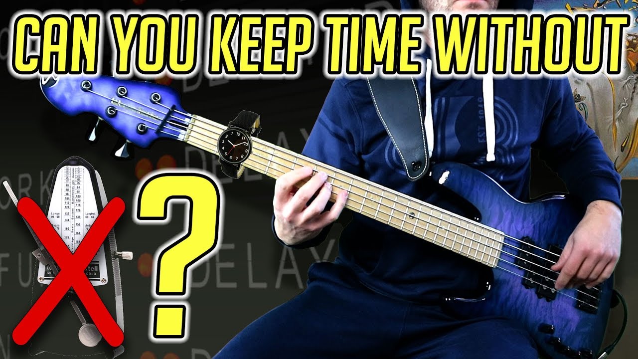 Can you KEEP TIME without METRONOME? /// 5 BASS LINES to PRACTICE [Play Along Tabs]