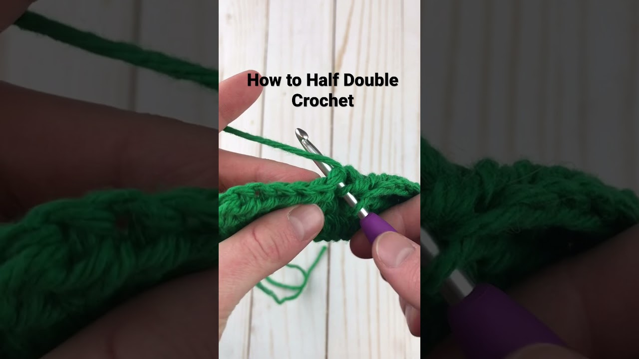 How to Half Double Crochet for Beginners #shorts