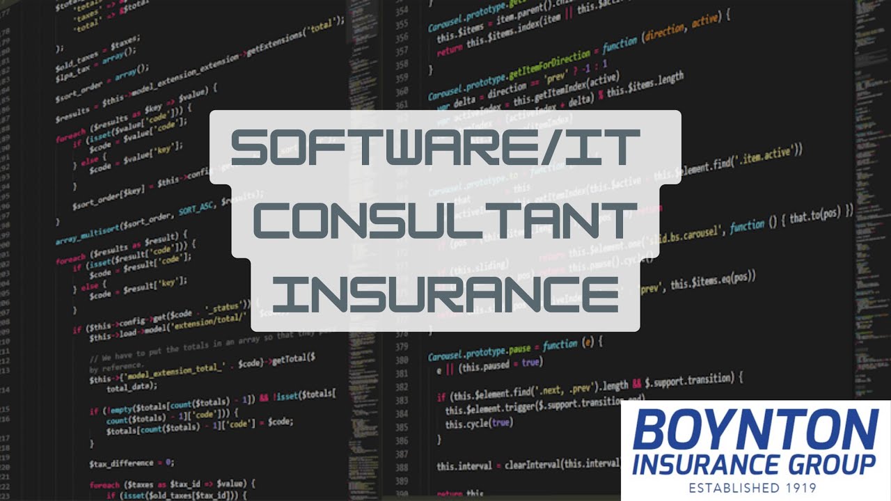 Software/IT Consultant Insurance | Boynton Insurance Group