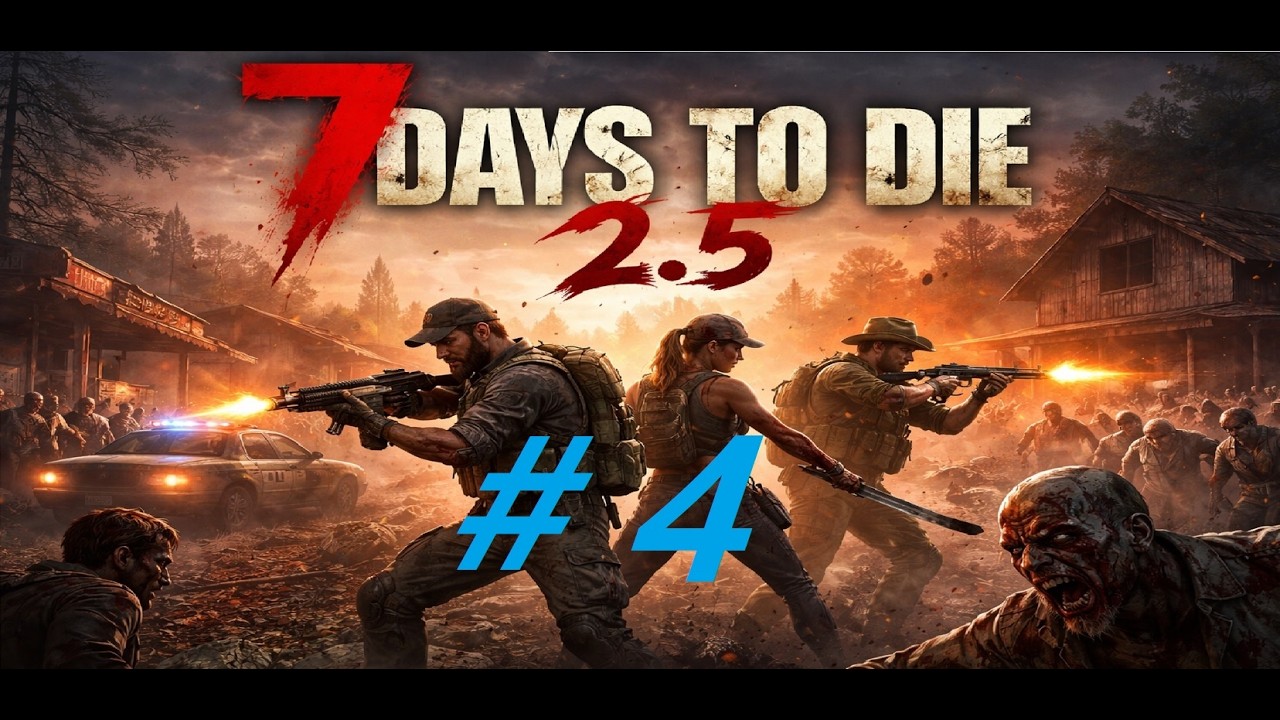 7 Days to die 2.5 - Thử Thách 2 Ngày Trăng Máu 1 Lần  (Self Collection Mods) -  Wady Live games Ep 4