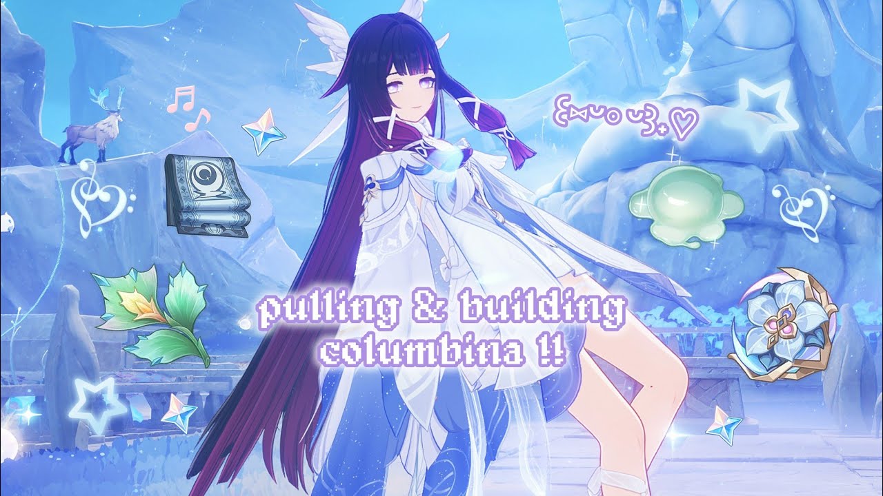₊˚⊹ ᰔpulling for & building columbina🍧cozy genshin impact gameplay⋆˚꩜｡
