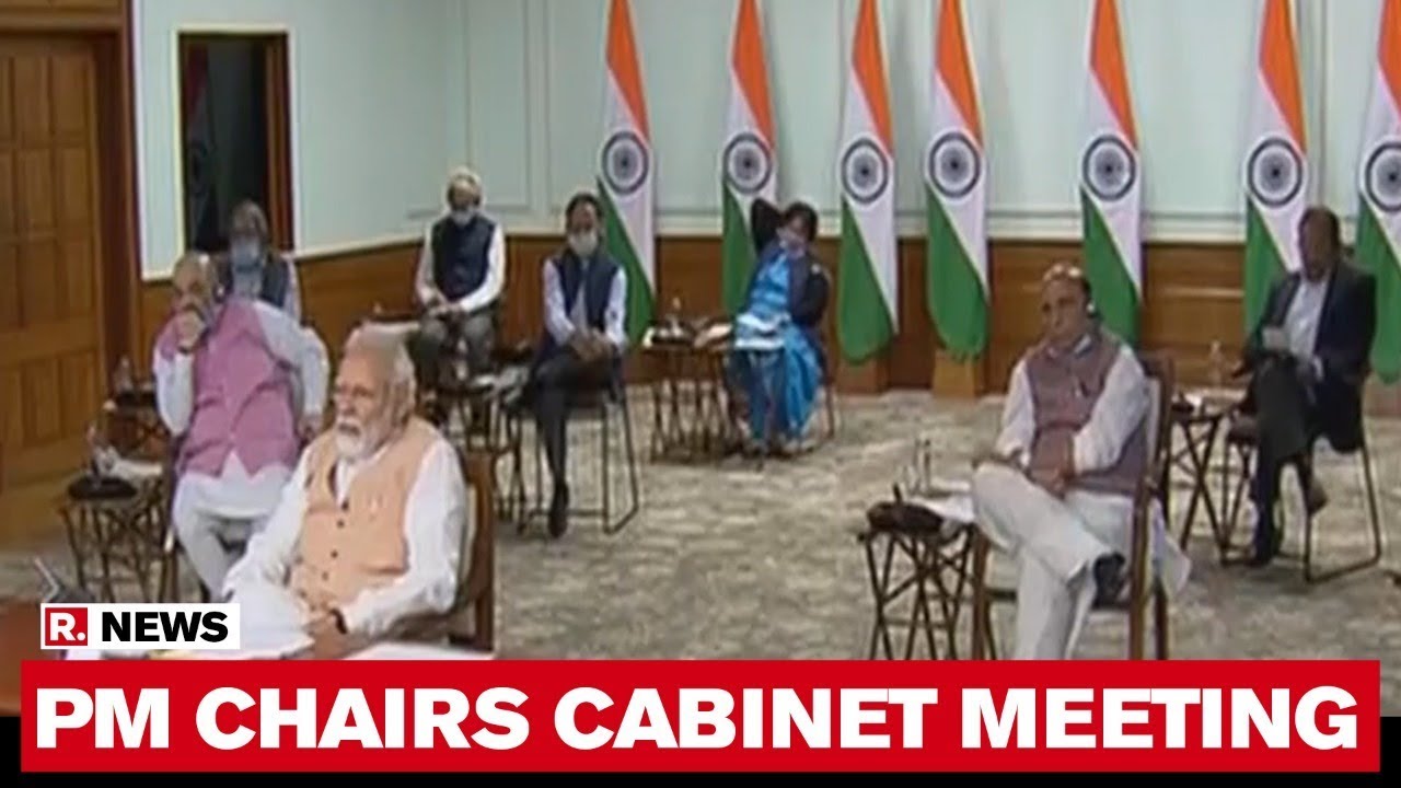 PM Modi Chairs Cabinet Meeting Via Video Conference Amid COVID-19 Lockdown