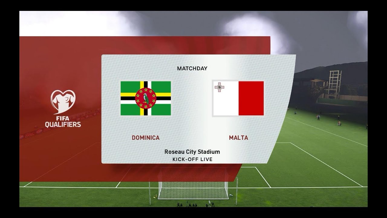 Dominica - Malta 1-0 Fabrizzio1985 PES 2021 All National Teams Patch PC