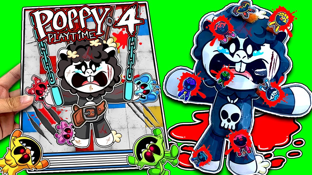 Making POPPY PLAYTIME 4 Game Book + (Baba Chops Squishy)
