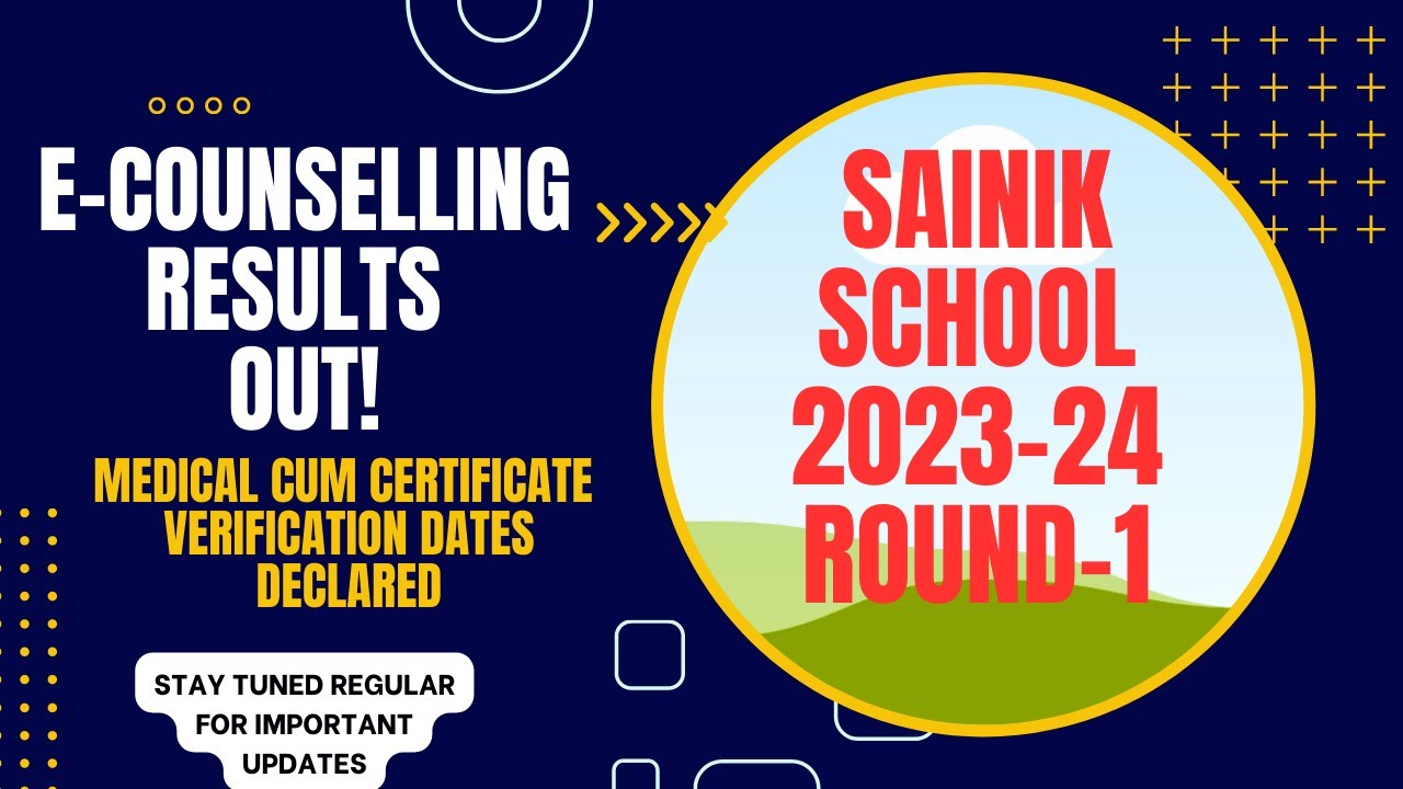 #AISSEE-2023 ROUND-1 RESULTS DECLARED E-COUNSELLING#