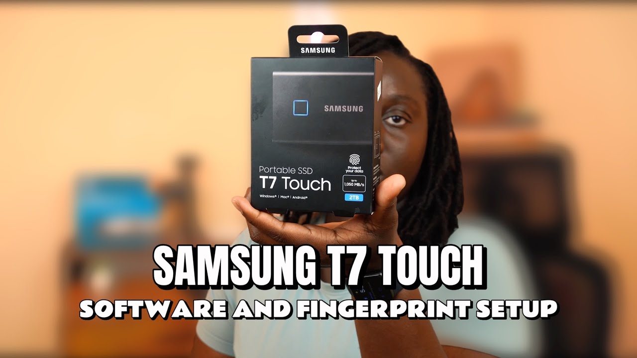 Samsung T7 Touch SSD SETUP ON MACBOOK: Fingerprint Security Tutorial