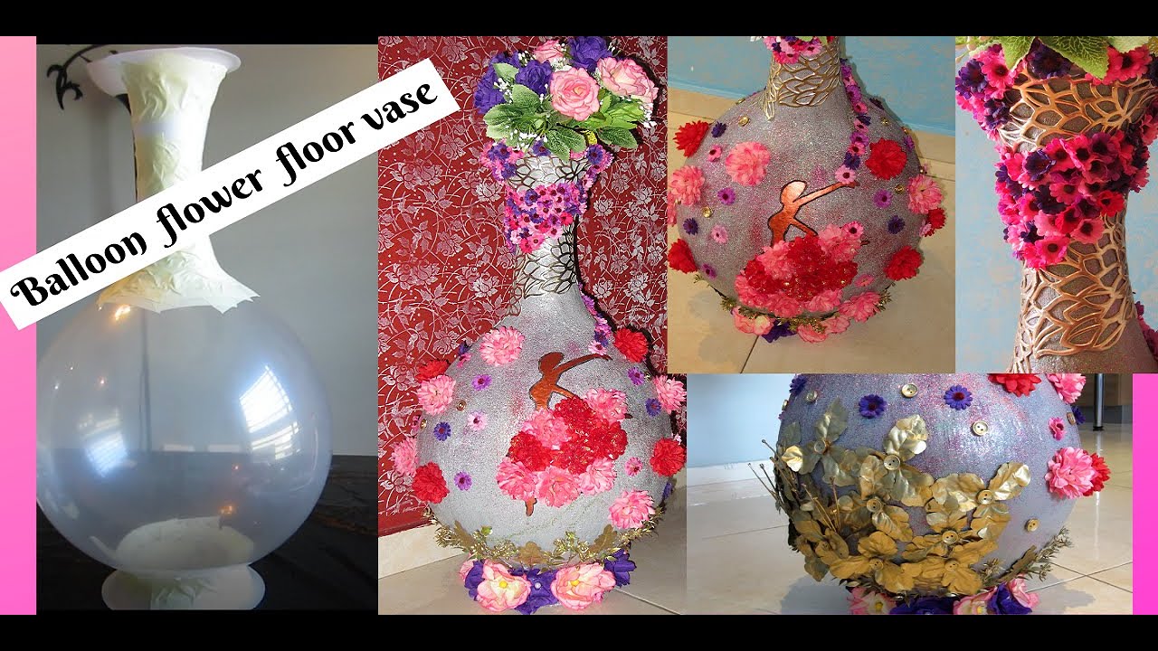 Amazing flower vase made with balloon