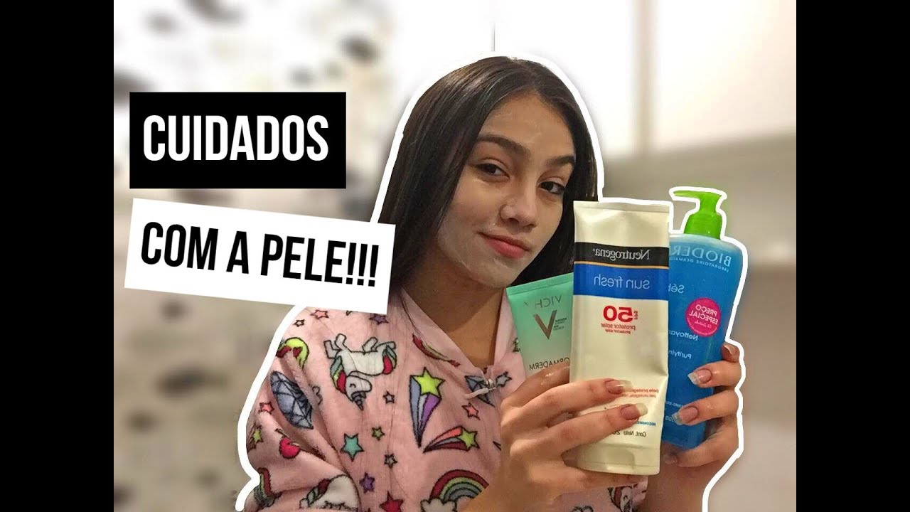 MINHA ROTINA DE CUIDADOS COM A PELE!  | Lah Rios