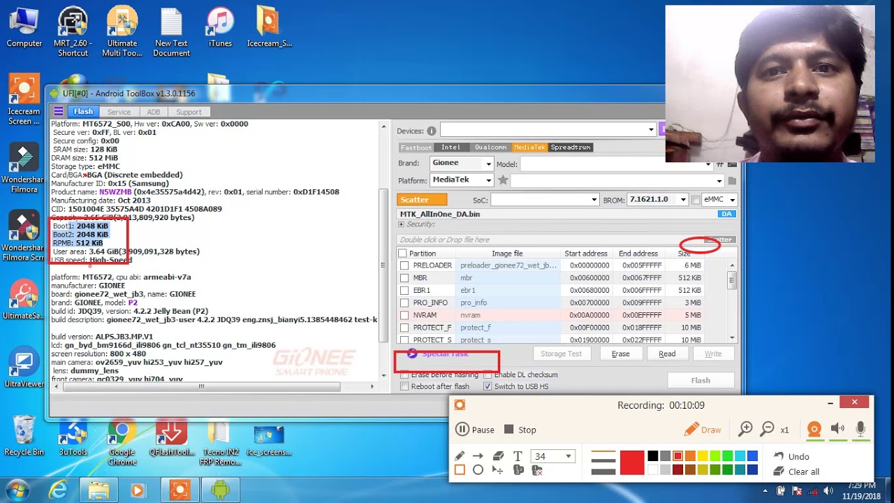 ufi box emmc partition size#@  Mtk boot  file bhaya ufi box &emmc
