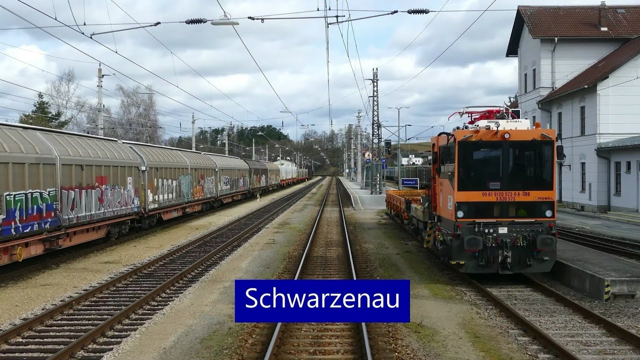 Führerstandsmitfahrt Franz-Josefs-Bahn; Von Ceske Velenice nach Sigmundsherberg (4K)