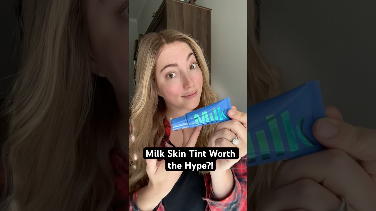 Is the Milk Makeup Hydrogrip Skin Tint worth the hype?! #makeup #makeupreview #skintint #milkmakeup