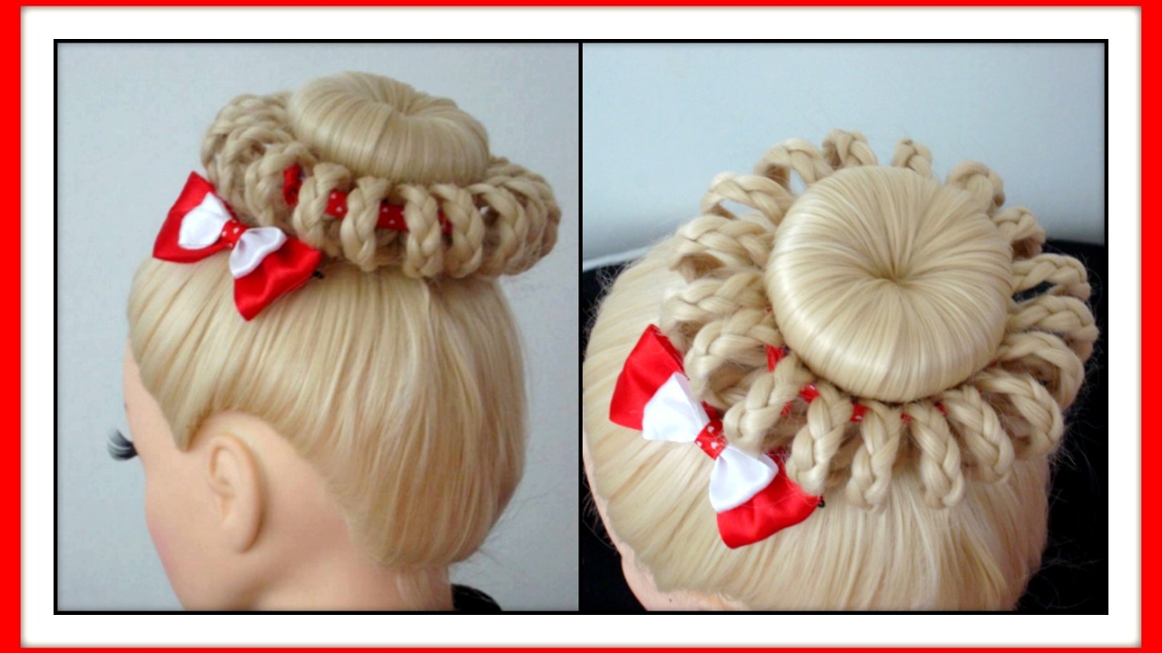 BRAID LOOP BUN HAIRSTYLE / HairGlamour Styles